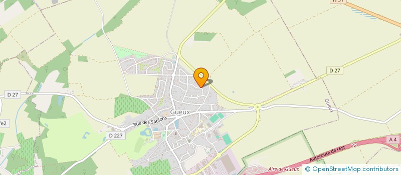 localisation de l'entreprise SCI LESAGE  GUEUX