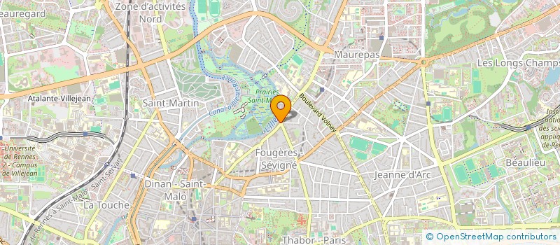 localisation de l'entreprise SCI LESAGE DACHEVILLE  RENNES