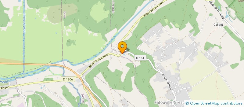 localisation de l'entreprise SCI LESAINT  FATOUVILLE-GRESTAIN