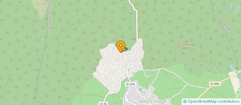 localisation de l'entreprise SCI LESANGE  SEILLONS-SOURCE-D'ARGENS