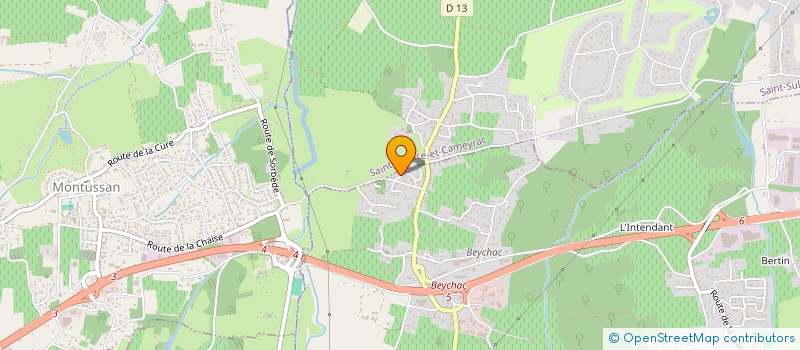 localisation de l'entreprise SCI LESBIO  BEYCHAC-ET-CAILLAU