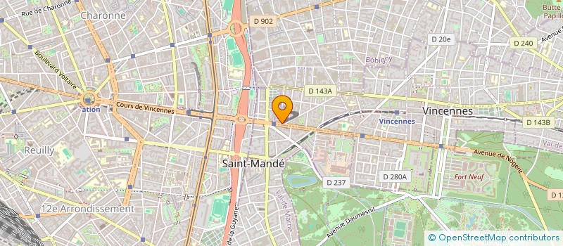 localisation de l'entreprise SCI LESCAS à VINCENNES