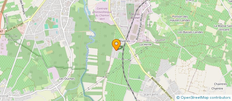 localisation de l'entreprise SCI LESCATREF  VARRAINS