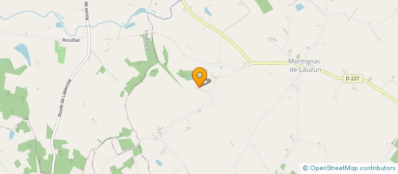 localisation de l'entreprise SCI LESCAUT  MONTIGNAC-DE-LAUZUN