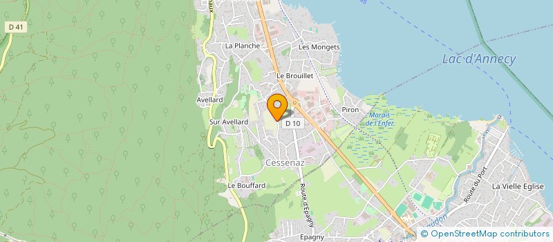 localisation de l'entreprise SCI LESCHAUX  ANNECY