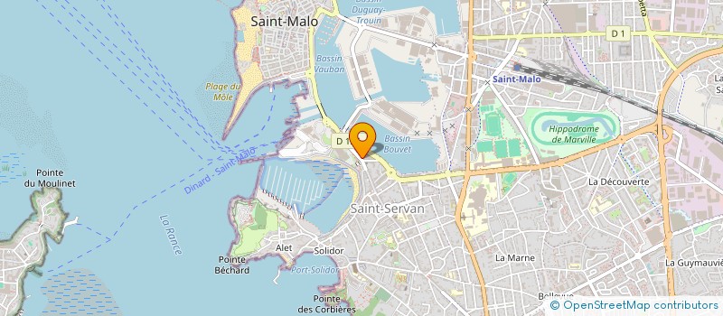 localisation de l'entreprise SCI LESCINQSENS  SAINT-MALO