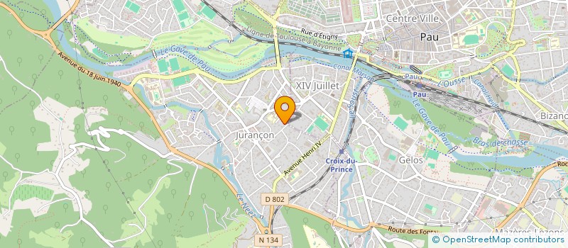 localisation de l'entreprise SCI LESCOURE à JURANCON