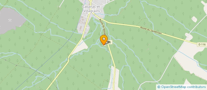 localisation de l'entreprise SCI LESCOURRE  CABANAC-ET-VILLAGRAINS