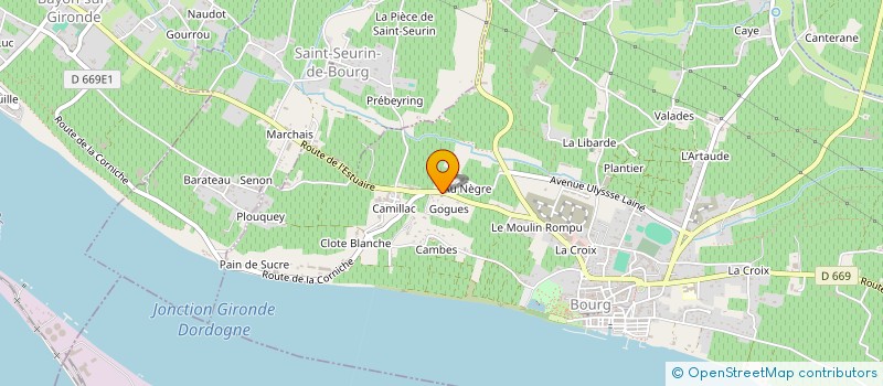 localisation de l'entreprise SCI LESCOUT à BOURG