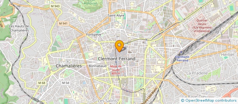 localisation de l'entreprise SCI LESCURE-BABEL  CLERMONT-FERRAND