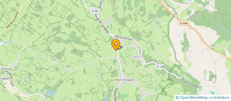 localisation de l'entreprise SCI LESCURE H & P  ASSIER