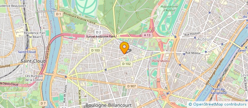 localisation de l'entreprise SCI LESCUYER à BOULOGNE-BILLANCOURT