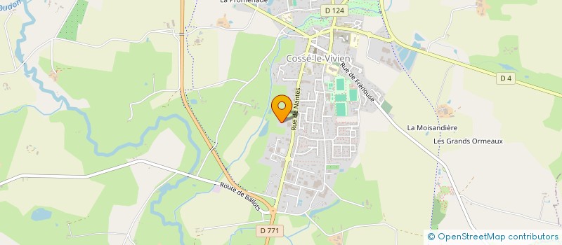 localisation de l'entreprise SCI LESDUS  COSSE-LE-VIVIEN