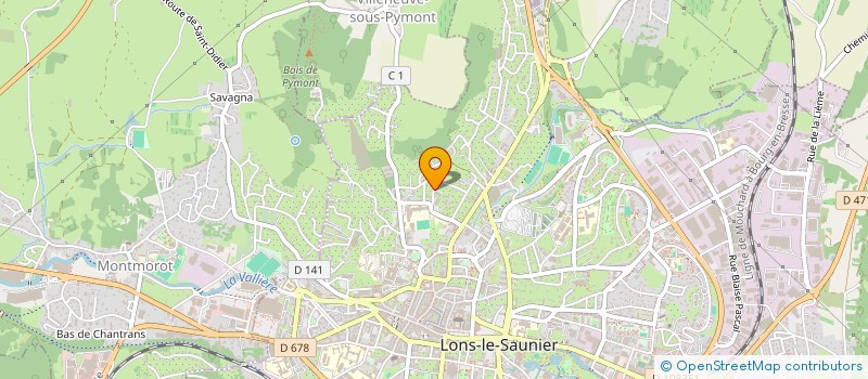 localisation de l'entreprise SCI LESEUTE  LONS-LE-SAUNIER