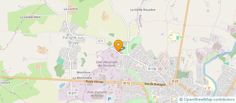 localisation de l'entreprise SCI LESIEUR LION D'ANGERS  MAYENNE