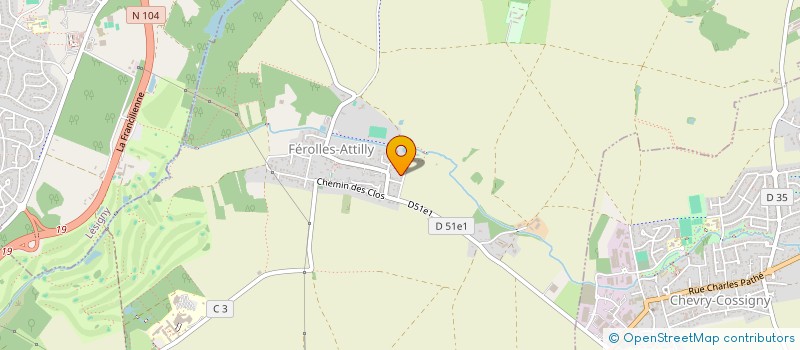 localisation de l'entreprise SCI LESIMO-LEKIDO  FEROLLES-ATTILLY