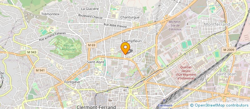 localisation de l'entreprise SCI LESLAPIERE  CLERMONT-FERRAND
