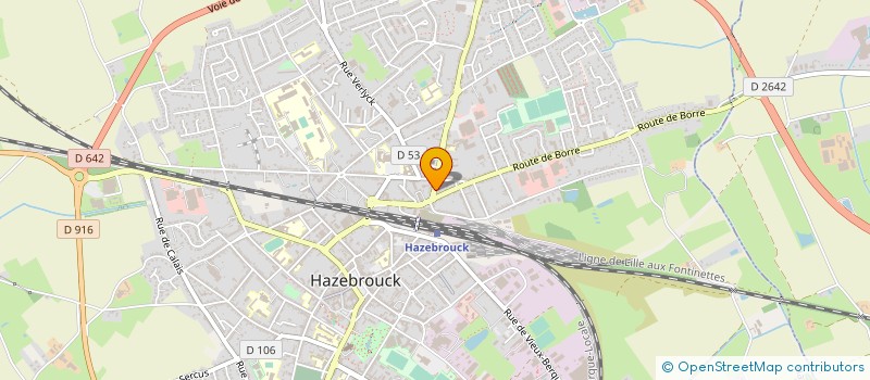 localisation de l'entreprise SCI LESLOF  HAZEBROUCK
