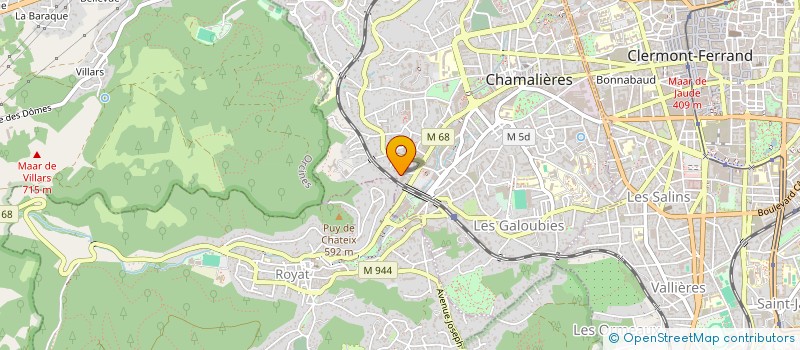 localisation de l'entreprise SCI LESLOUP  CHAMALIERES