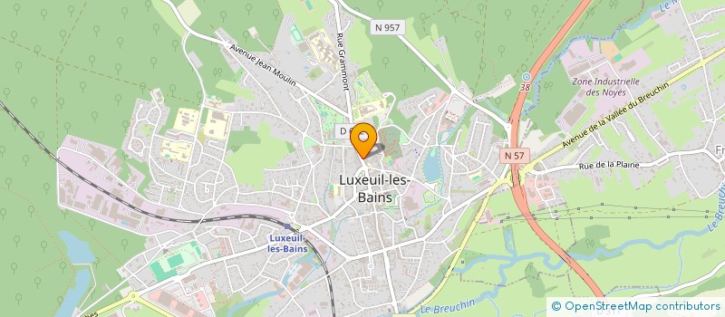 localisation de l'entreprise SCI LESLY à LUXEUIL-LES-BAINS