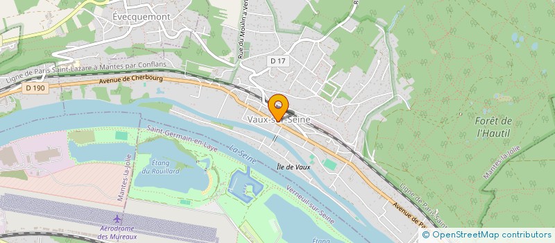 localisation de l'entreprise SCI LESM  VAUX-SUR-SEINE