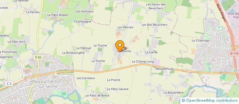 localisation de l'entreprise SCI LESNE-POTIER  NOYAL-CHATILLON-SUR-SEICHE