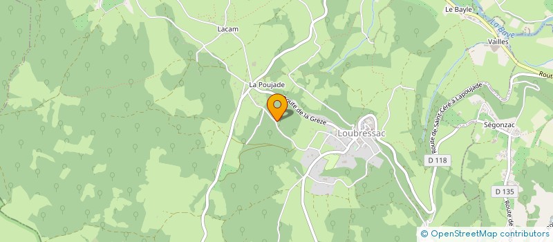 localisation de l'entreprise SCI LESNOUZS  LOUBRESSAC