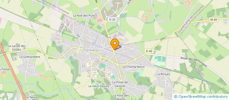 localisation de l'entreprise SCI LESNUSS  TREILLIERES