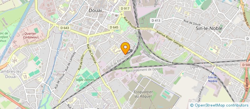 localisation de l'entreprise SCI LESOIN FLERS à DOUAI