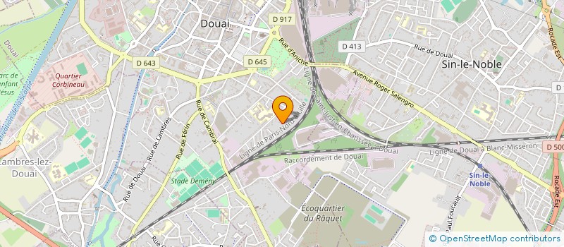 localisation de l'entreprise SCI LESOIN LILLE à DOUAI