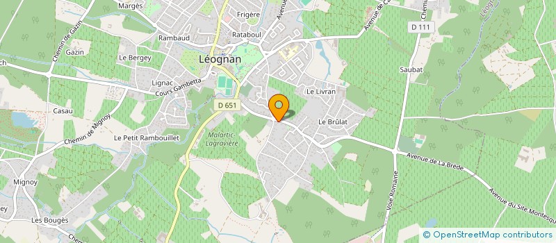 localisation de l'entreprise SCI LESPAGNOLE  LEOGNAN