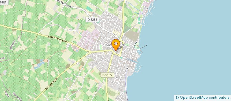 localisation de l'entreprise SCI LESPAUL à MARSEILLAN