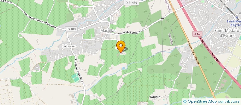 localisation de l'entreprise SCI LESPAULT KRESSMANN  MARTILLAC