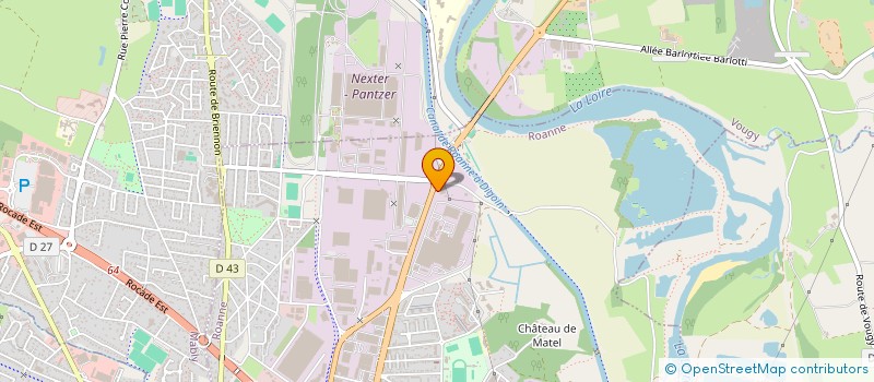 localisation de l'entreprise SCI LESPINASSE EVASION  ROANNE