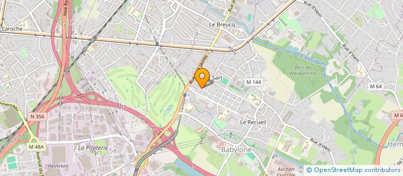 localisation de l'entreprise SCI LESQUIN 17 à VILLENEUVE-D'ASCQ