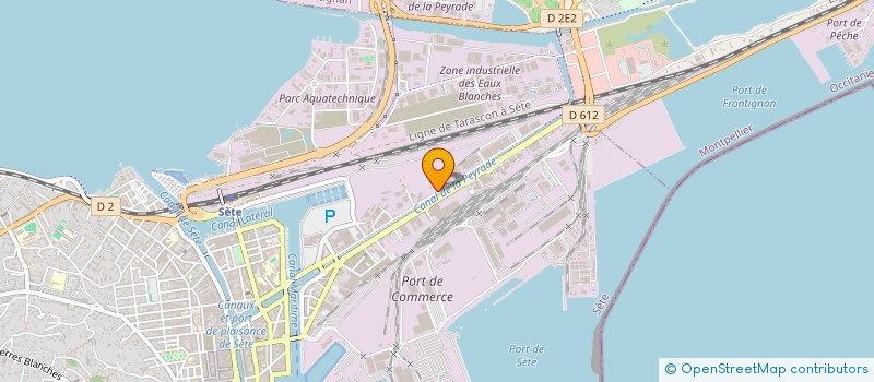 localisation de l'entreprise SCI LESS  SETE