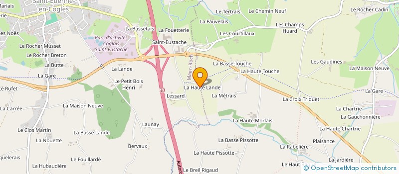 localisation de l'entreprise SCI LESSARD  MAEN ROCH