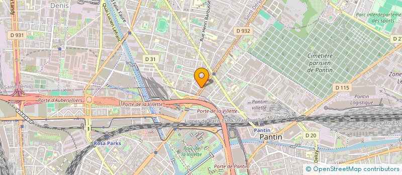 localisation de l'entreprise SCI LESSAULT  AUBERVILLIERS