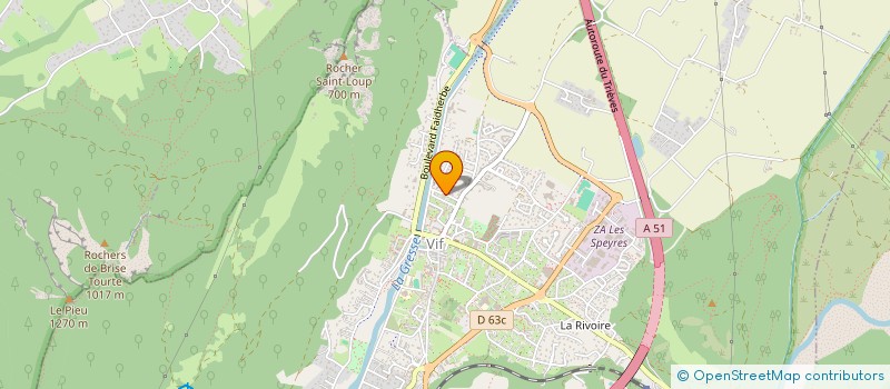 localisation de l'entreprise SCI LESTELLET  VIF