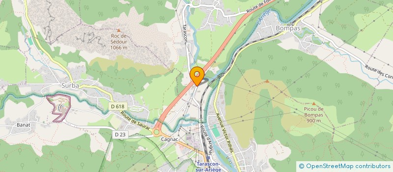 localisation de l'entreprise SCI LESTRADE DE LA BORIE à ORNOLAC-USSAT-LES-BAINS