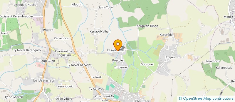 localisation de l'entreprise SCI LESVEZ  PLEUVEN