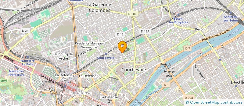 localisation de l'entreprise SCI LESZCZYNSKI-ZERBIB à COURBEVOIE