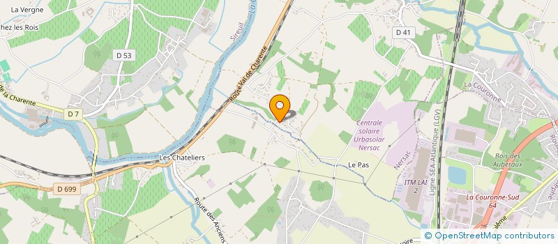 localisation de l'entreprise SCI-LETAERON  NERSAC