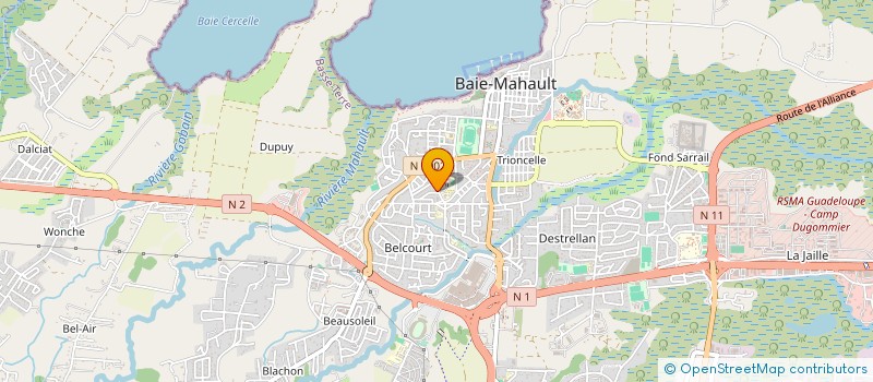 localisation de l'entreprise SCI LETAPIN à BAIE-MAHAULT