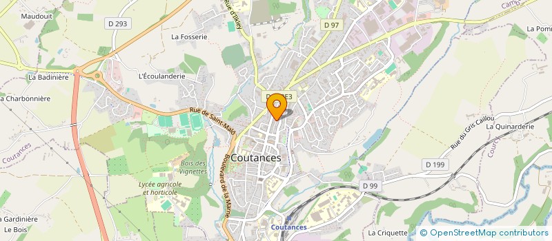 localisation de l'entreprise SCI LETAROUILLY à COUTANCES