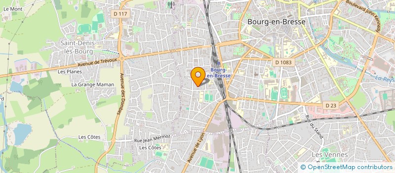 localisation de l'entreprise SCI LETERA à BOURG-EN-BRESSE