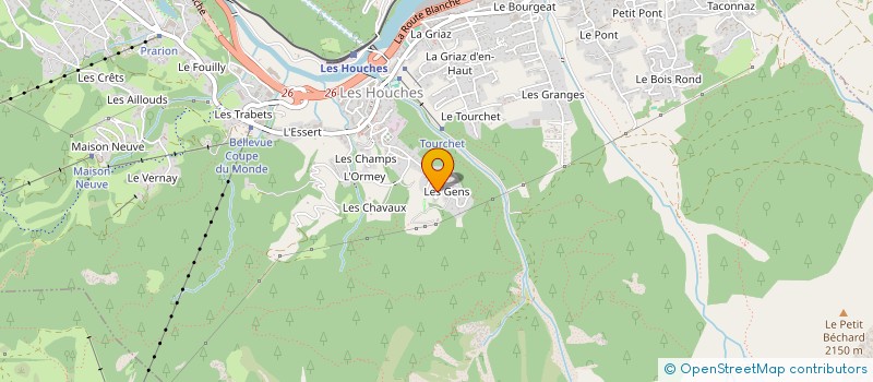 localisation de l'entreprise SCI LETERME-BOUXIN  LES HOUCHES