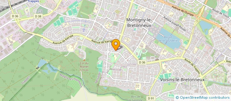 localisation de l'entreprise SCI LETHEL  MONTIGNY-LE-BRETONNEUX