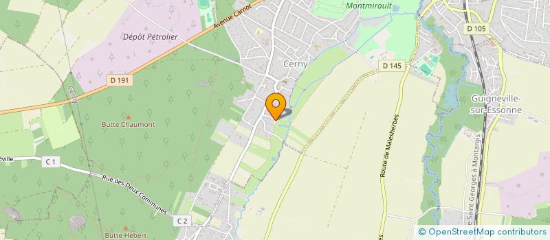 localisation de l'entreprise SCI LETICIA  CERNY