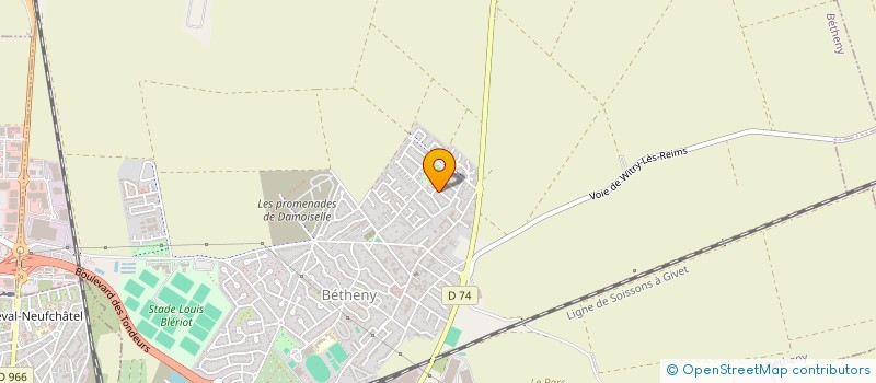 localisation de l'entreprise SCI LETIJERE  BETHENY